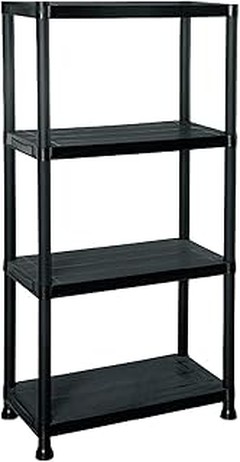 ¿Cuál es el precio promedio de las estanterías modulares de plástico?