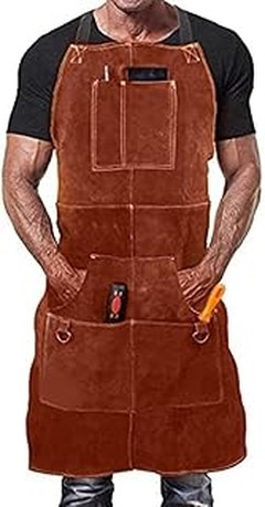 Variedad de delantales y manguitos de protección para soldadores