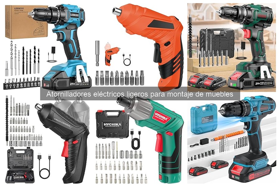 Accesorios esenciales para atornilladores eléctricos ligeros