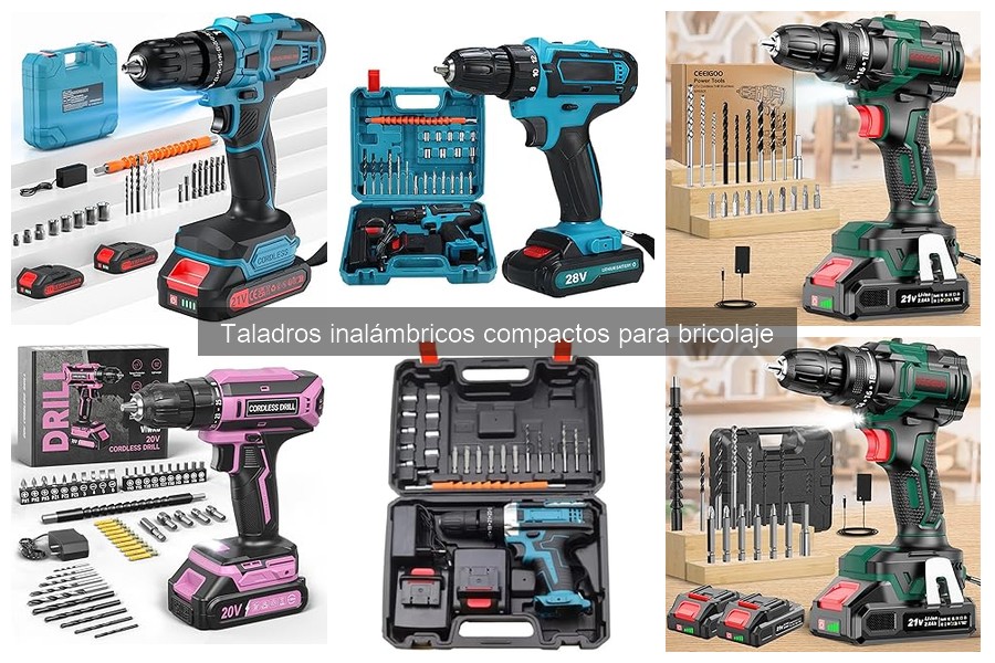 Accesorios esenciales para taladros inalámbricos compactos
