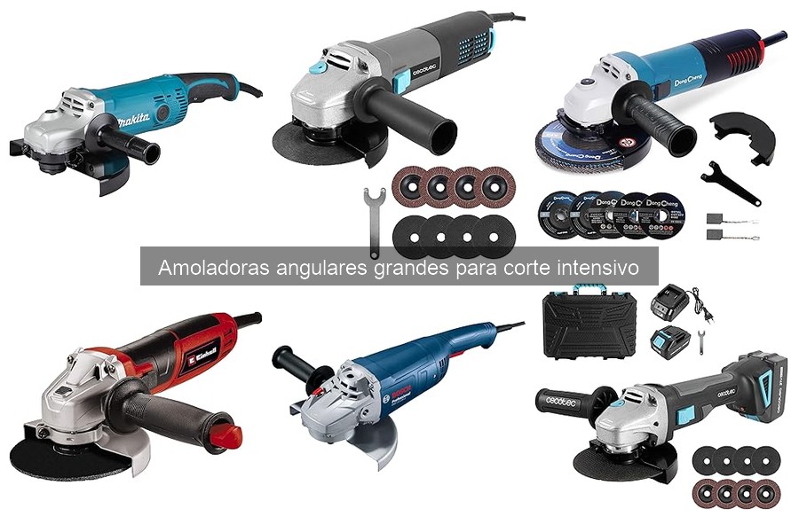Alternativas a amoladoras angulares grandes para corte intensivo