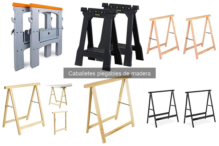 Alternativas a caballetes plegables de madera para bricolaje