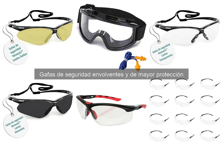 Alternativas a gafas de seguridad envolventes para bricolaje