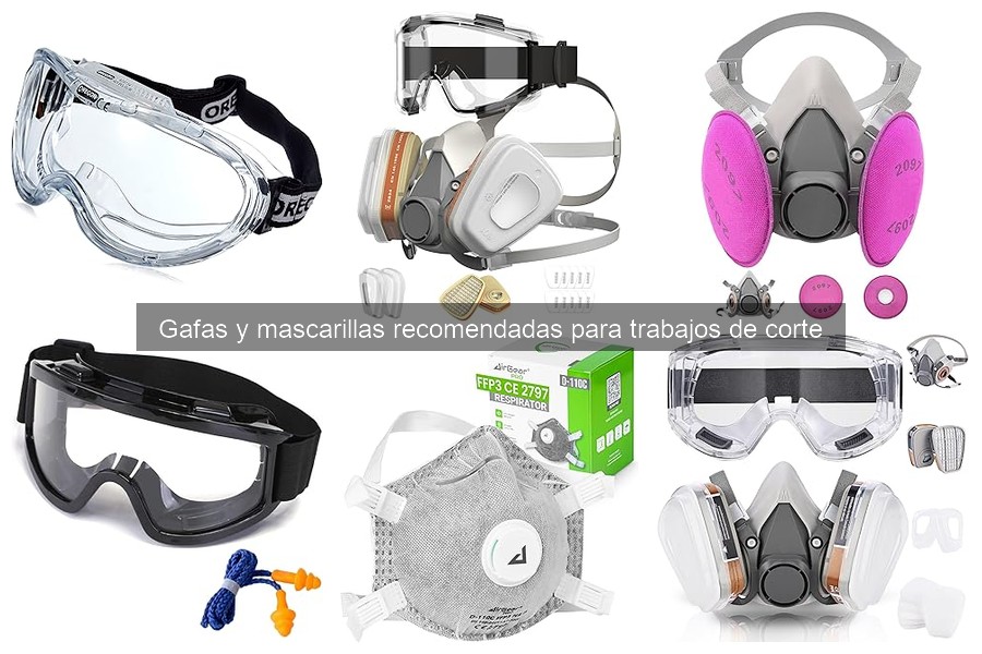Alternativas a gafas y mascarillas de corte en bricolaje