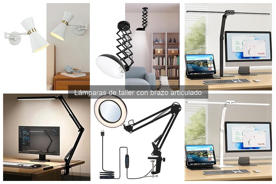Alternativas a Lámparas de Taller con Brazo Articulado