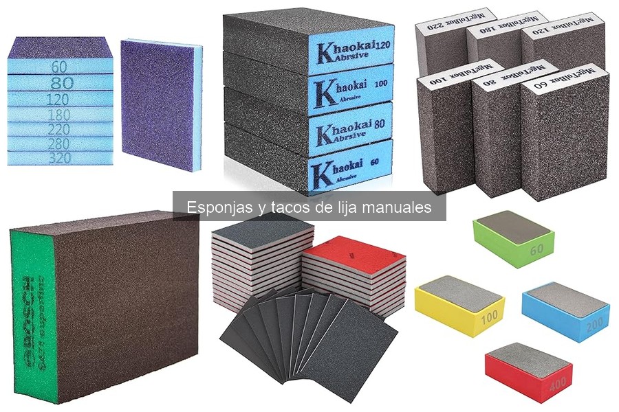 Alternativas a las esponjas de lija manual para bricolaje