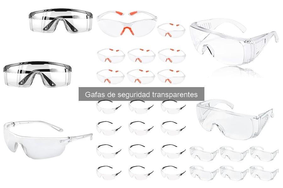 Alternativas a las gafas de seguridad transparentes