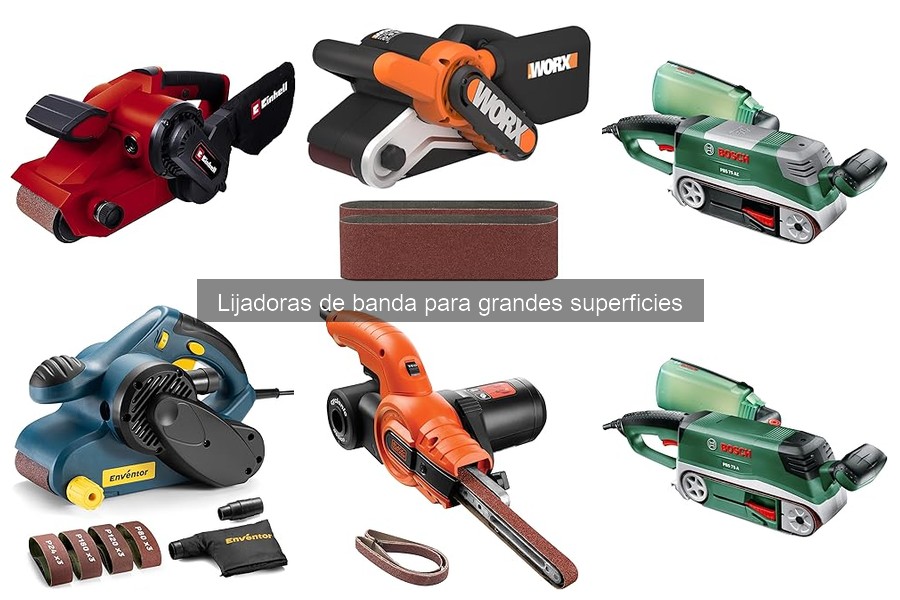 Alternativas a las lijadoras de banda para grandes superficies