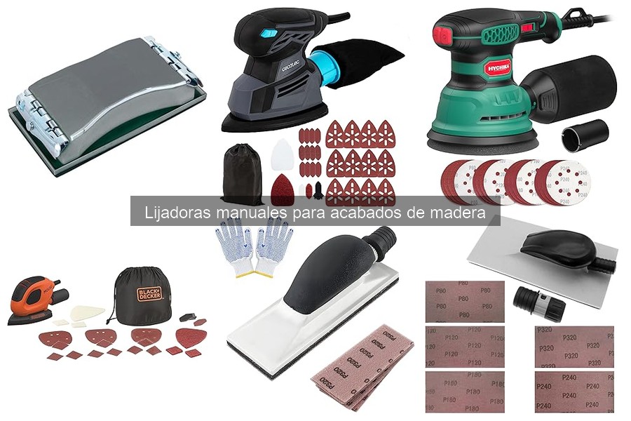 Alternativas a lijadoras manuales para acabados de madera