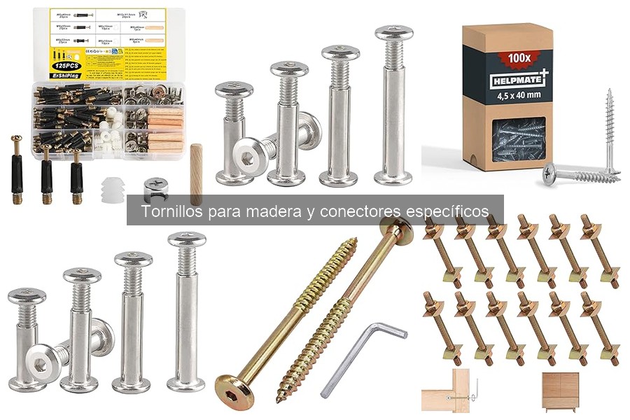 Alternativas a los tornillos para madera en bricolaje