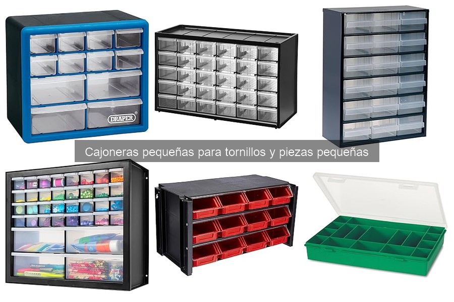 Cajoneras pequeñas para tornillos: ¿qué son y cómo usarlas?