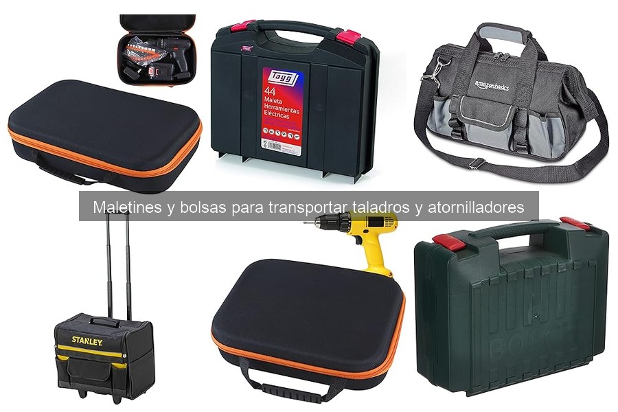 Características esenciales de maletines para taladros y atornilladores