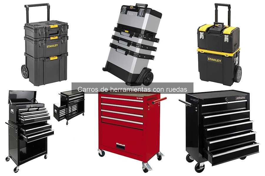 Carros de herramientas con ruedas para espacios pequeños