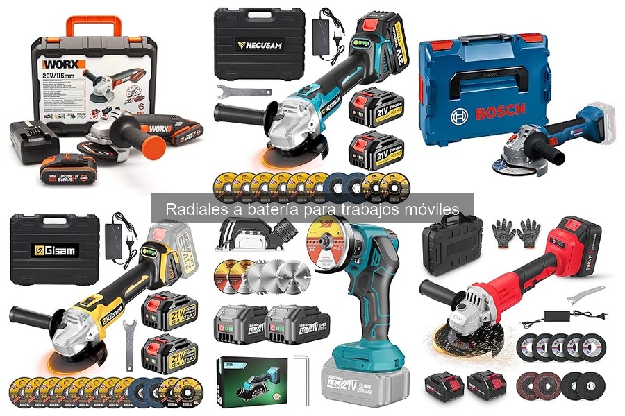 Cómo cambiar discos de una radial a batería fácilmente