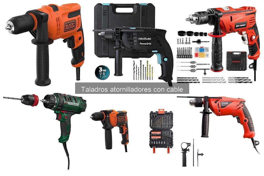 Cómo elegir el taladro atornillador con cable ideal para bricolaje