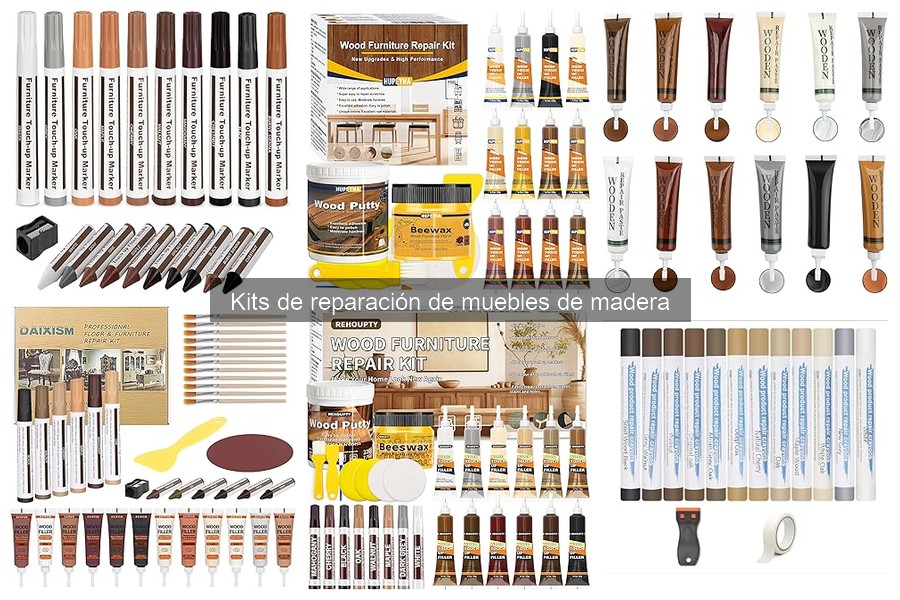 Cómo usar un kit de reparación de muebles de madera