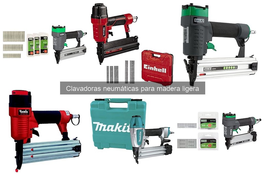 Cómo usar una clavadora neumática para madera ligera