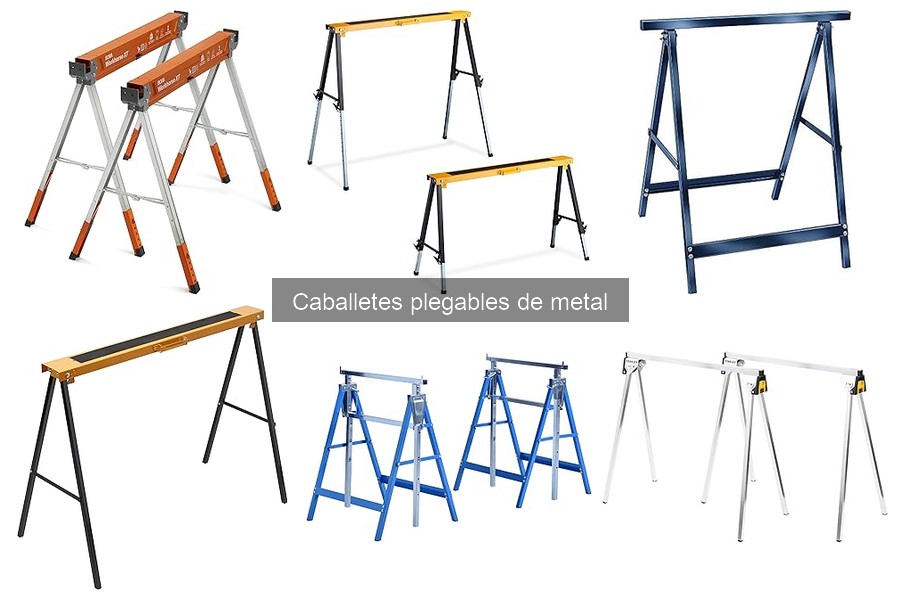 Cómo utilizar caballetes plegables de metal en bricolaje