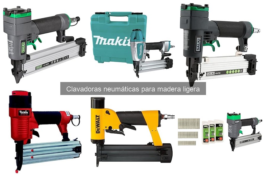 Comparativa: Clavadoras Neumáticas vs. Eléctricas para Madera Ligera