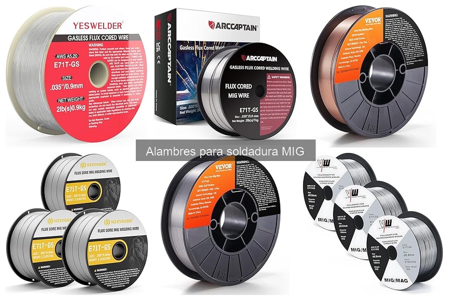 Comparativa de alambre para soldadura MIG y TIG