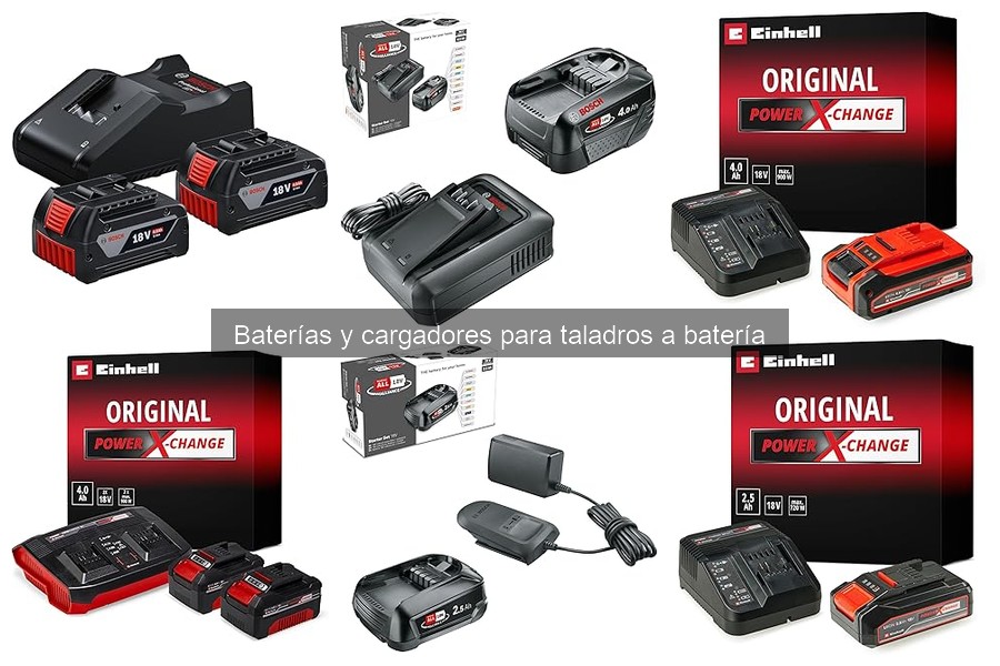 Comparativa de Cargadores para Baterías de Taladros a Batería