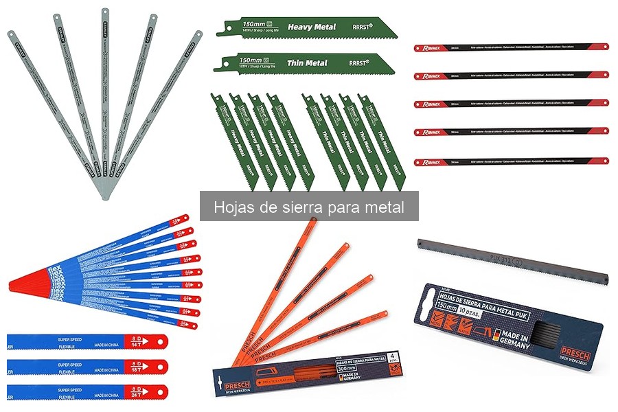 Comparativa de hojas de sierra para metal: Presch vs RRRST