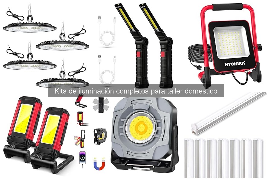 Comparativa de Kits de Iluminación para Taller en Casa
