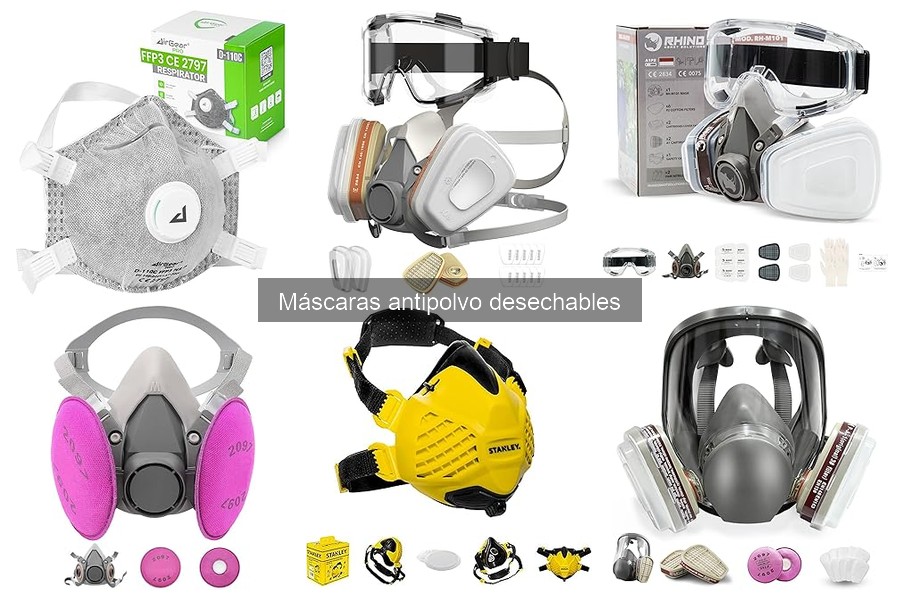 Comparativa de las Mejores Máscaras Antipolvo Desechables