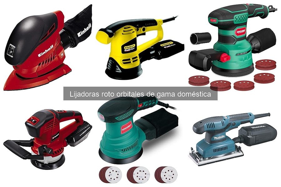 Comparativa de lijadoras roto orbitales para el hogar
