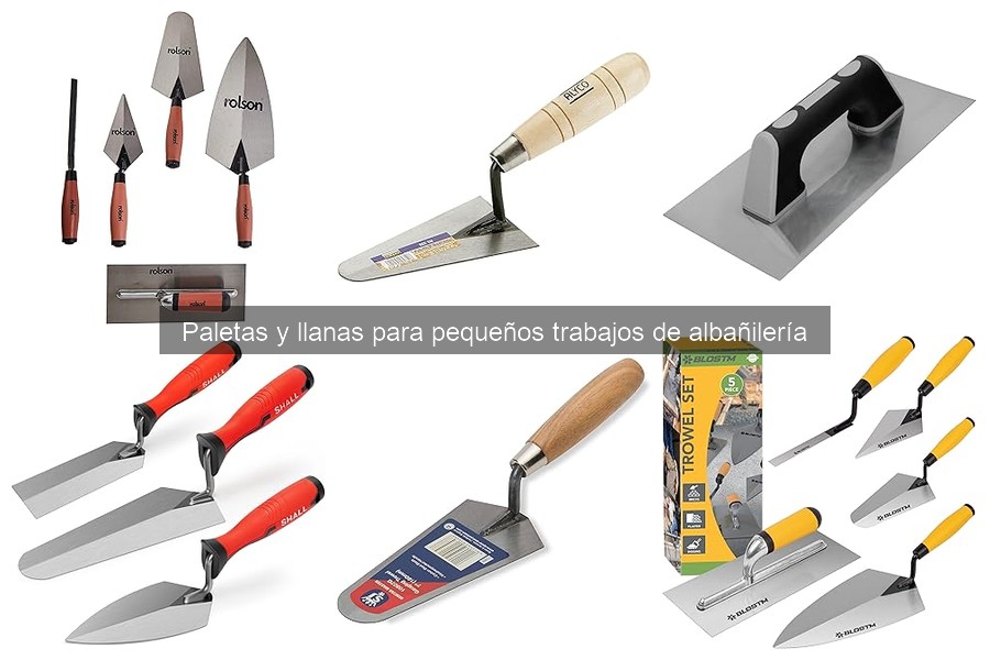 Comparativa de marcas de paletas para albañilería