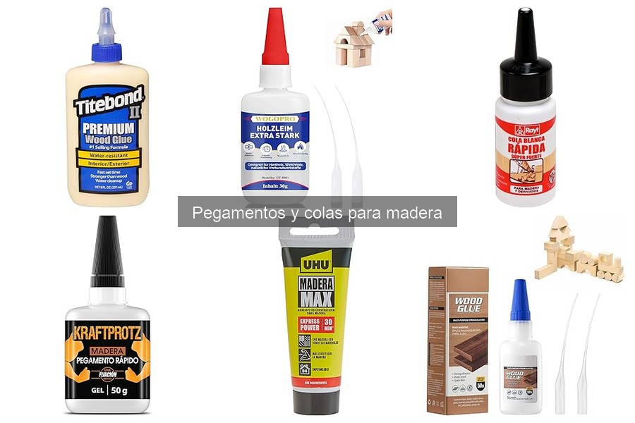 Comparativa de pegamentos para madera resistentes al agua