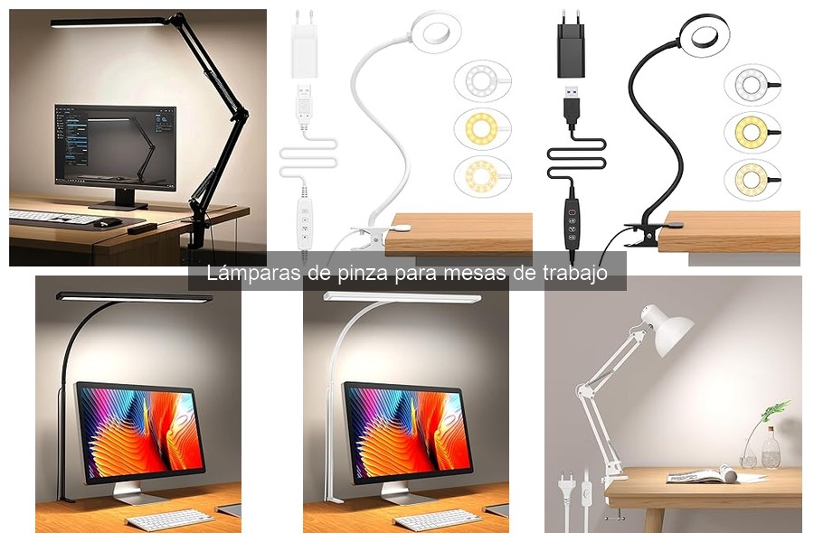 Comparativa de precios de lámparas de pinza para mesas