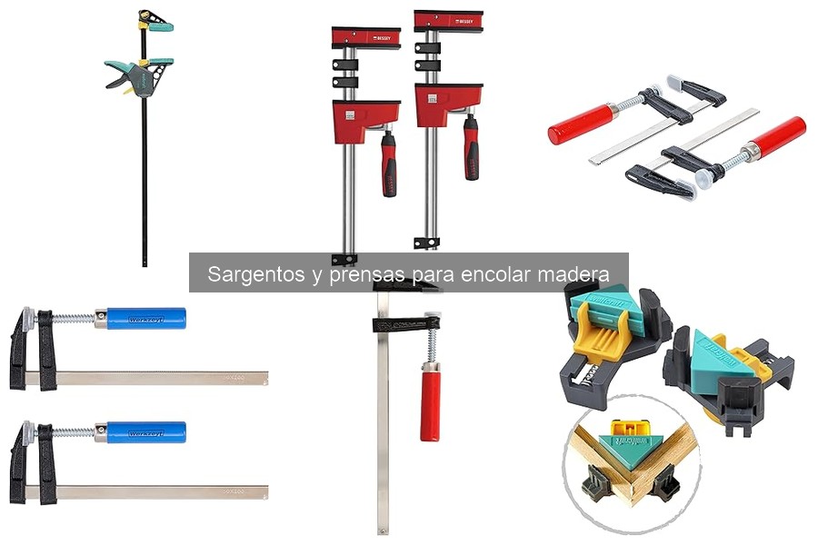 Comparativa de sargentos y prensas para encolar madera