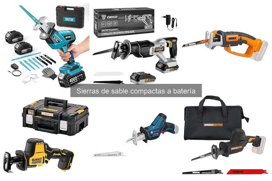 Comparativa de Sierras de Sable a Batería: Bosch, WORX y DEWALT