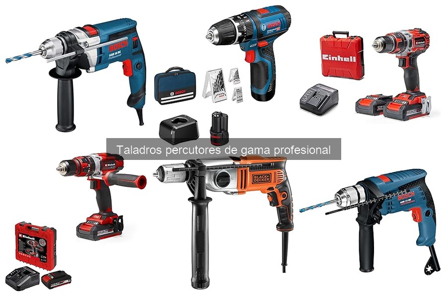 Comparativa de Taladros Percutores según Materiales