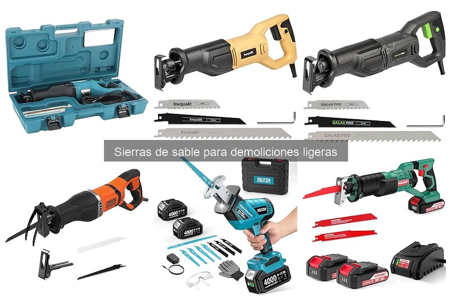 Comparativa: Sierras de sable vs Otras herramientas de demolición