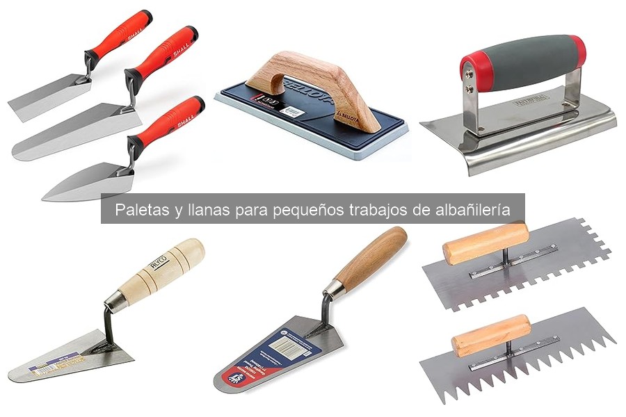 ¿Cuándo usar una llana y cuándo una paleta en albañería?