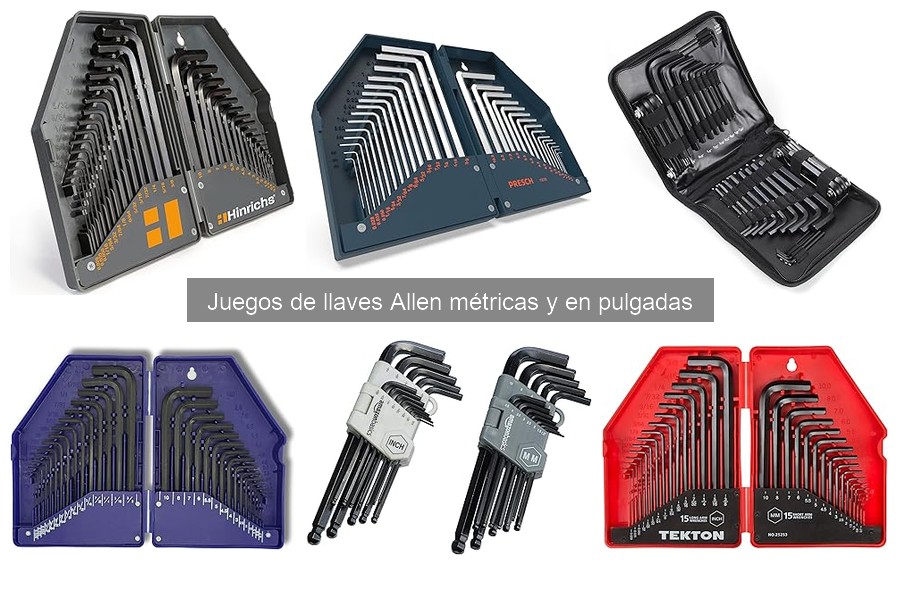 Cuántas piezas debe tener un juego de llaves Allen