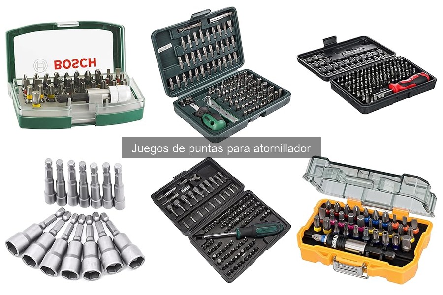 ¿Cuántas puntas debe tener un juego de atornillador?