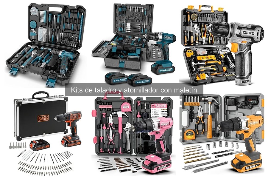 Diferencias entre kits de taladro y atornillador profesionales y domésticos