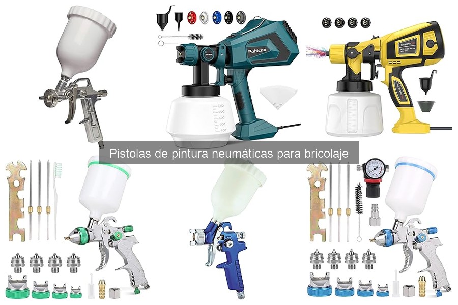 Diferencias entre pistolas de pintura neumáticas y de gravedad