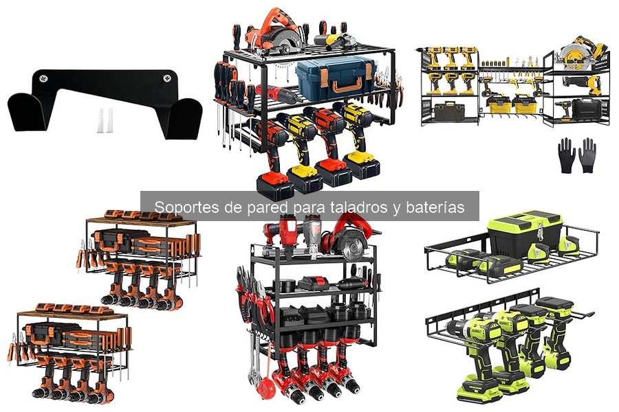 Dónde comprar soportes de pared para taladros y baterías