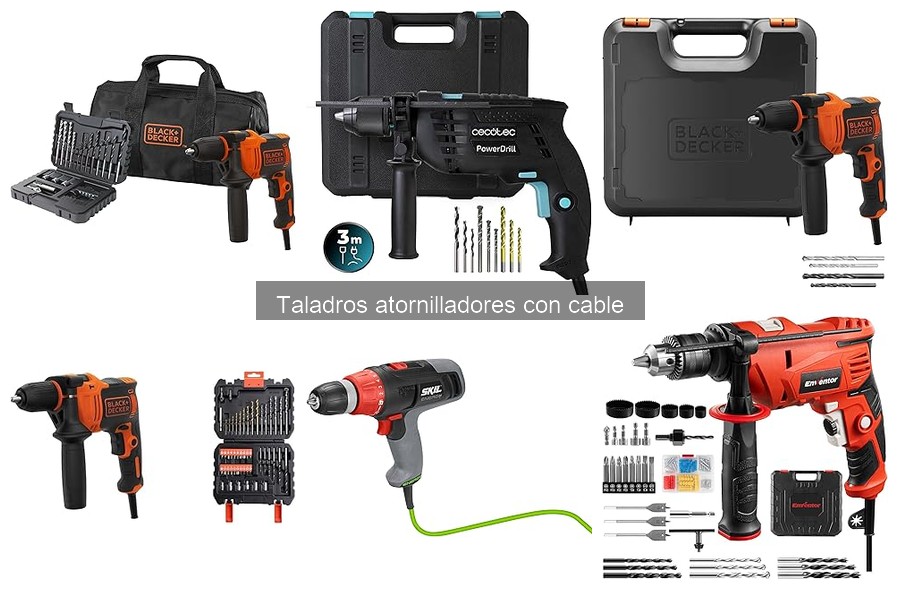 Dónde comprar taladros atornilladores con cable a buen precio