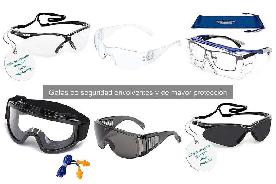 Errores comunes al usar gafas de seguridad envolventes