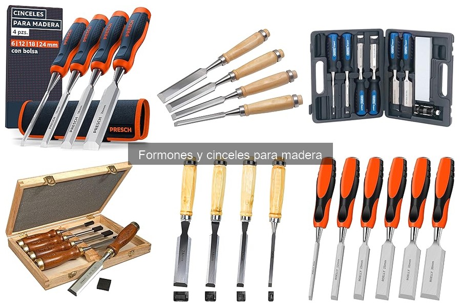 Formones y cinceles recomendados para principiantes en carpintería