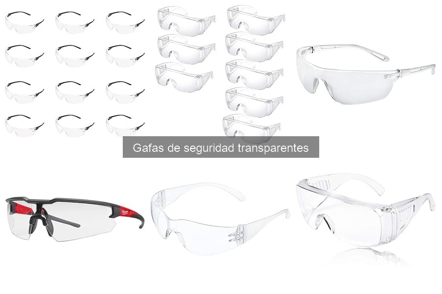 Gafas de seguridad transparentes con corrección visual