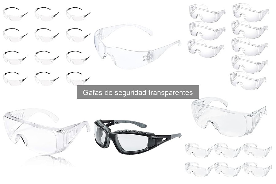Gafas de seguridad transparentes con protección UV