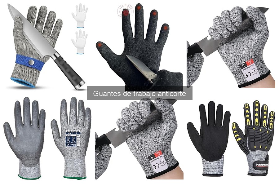 Guantes de trabajo anticorte: características esenciales