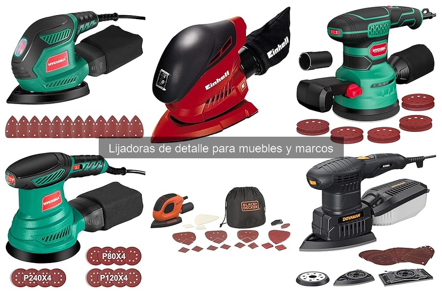 Guía de compra de lijadoras de detalle para muebles