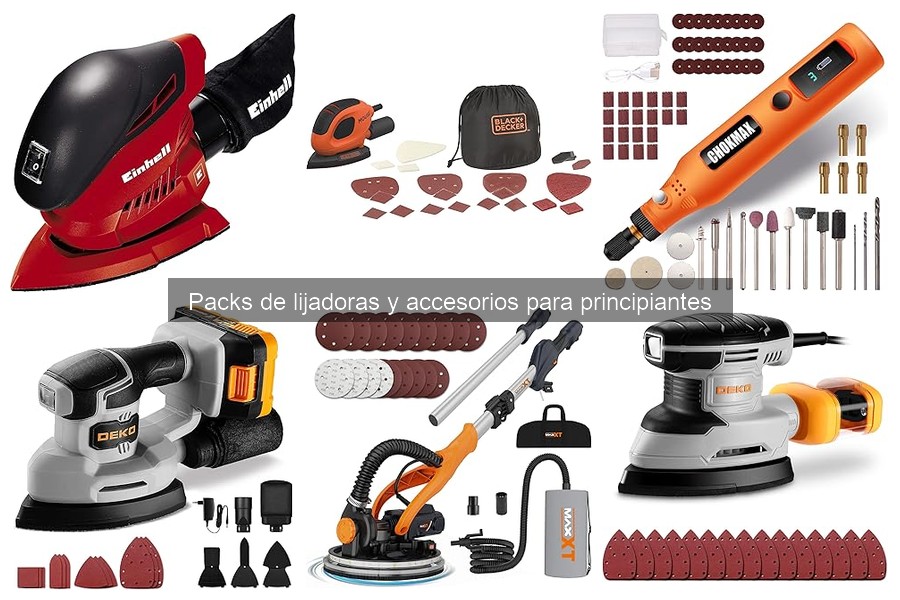 Guía de compra de packs de lijadoras para principiantes